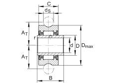 LFR2204-10-2RSR-NA軸承